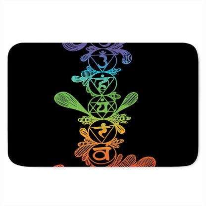 Seven Spiritual Chakras Print Indoor Door Mat