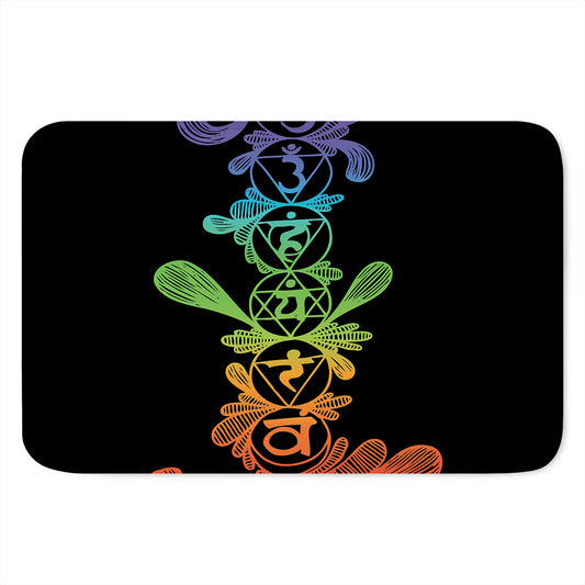Seven Spiritual Chakras Print Indoor Door Mat