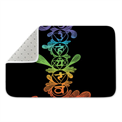Seven Spiritual Chakras Print Indoor Door Mat