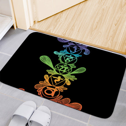 Seven Spiritual Chakras Print Indoor Door Mat