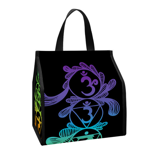 Seven Spiritual Chakras Print Insulated Lunch Tote