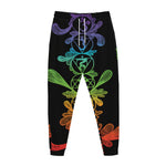 Seven Spiritual Chakras Print Jogger Pants