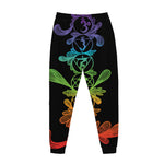 Seven Spiritual Chakras Print Jogger Pants