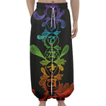 Seven Spiritual Chakras Print Lantern Pants