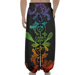 Seven Spiritual Chakras Print Lantern Pants