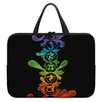 Seven Spiritual Chakras Print Laptop Sleeve With Handle