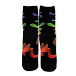 Seven Spiritual Chakras Print Long Socks