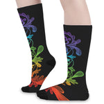 Seven Spiritual Chakras Print Long Socks