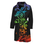 Seven Spiritual Chakras Print Men's Bathrobe