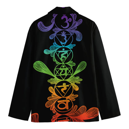 Seven Spiritual Chakras Print Men's Blazer