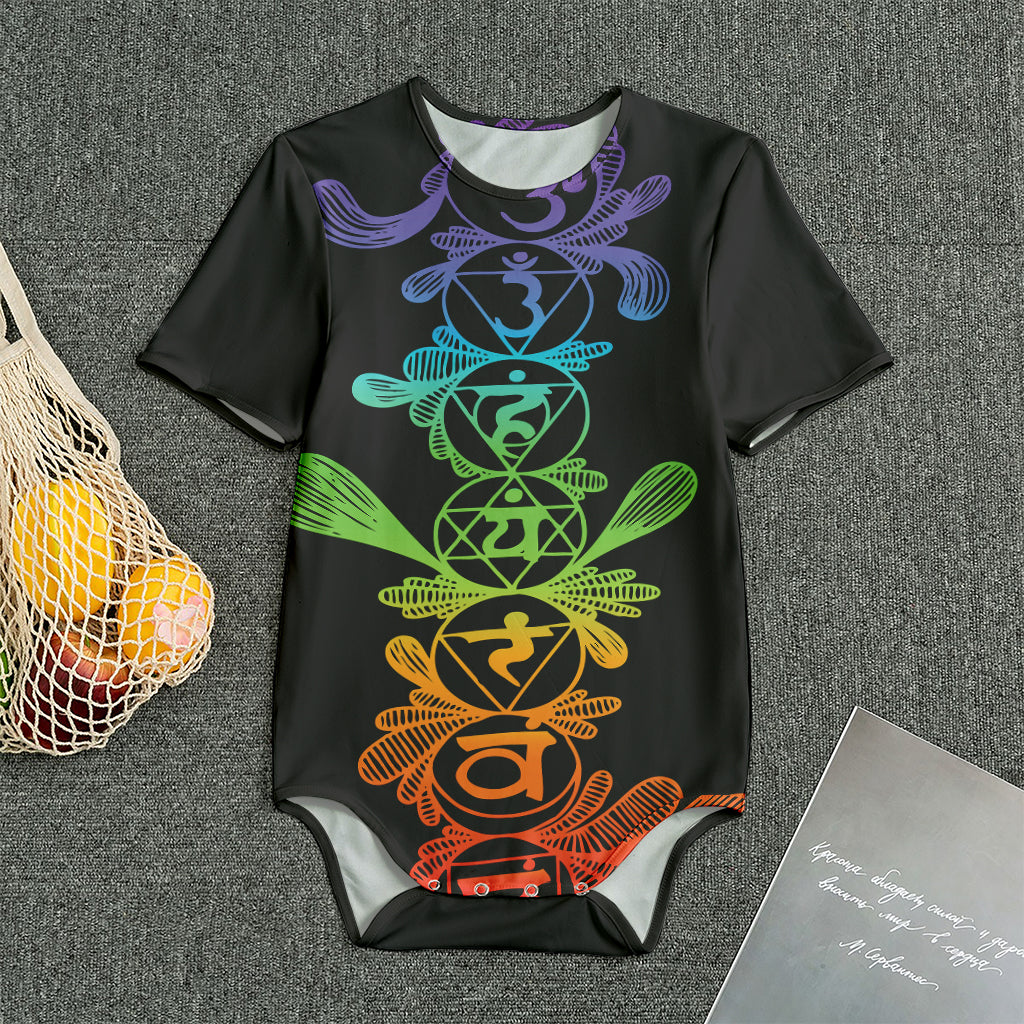 Seven Spiritual Chakras Print Men's Bodysuit