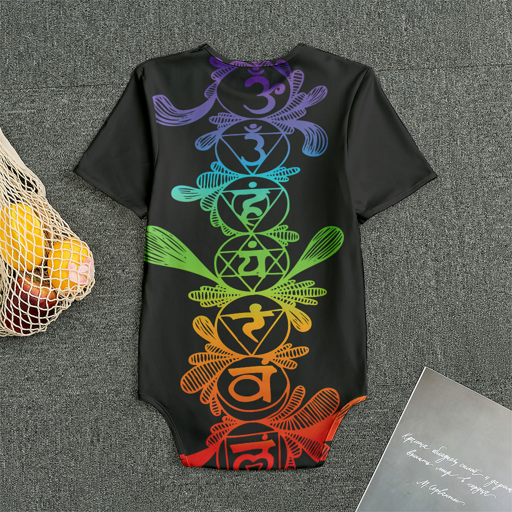 Seven Spiritual Chakras Print Men's Bodysuit