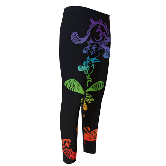 Seven Spiritual Chakras Print Men's Compression Pants