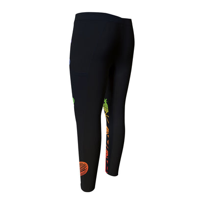 Seven Spiritual Chakras Print Men's Compression Pants