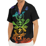 Seven Spiritual Chakras Print Men's Deep V-Neck Shirt