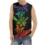 Seven Spiritual Chakras Print Men's Fitness Tank Top