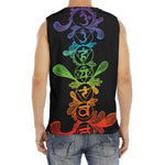 Seven Spiritual Chakras Print Men's Fitness Tank Top