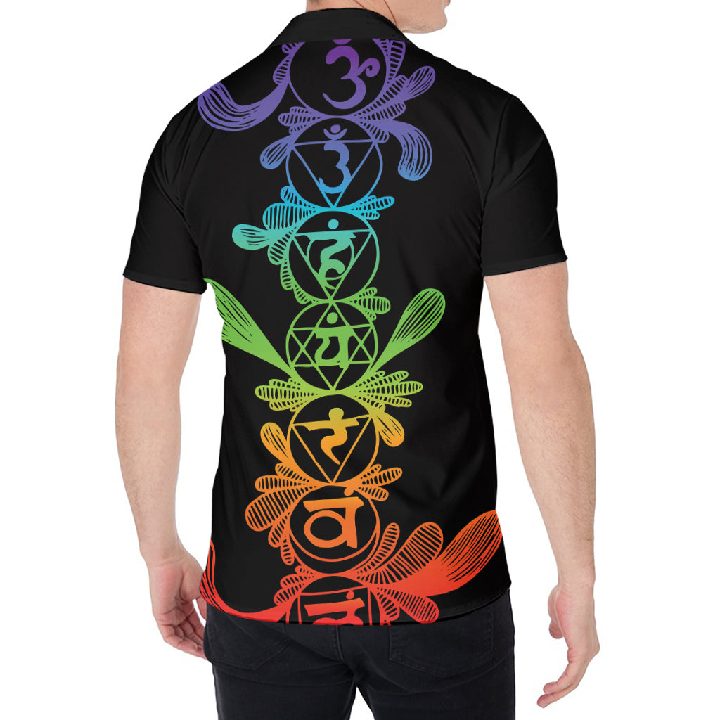 Seven Spiritual Chakras Print Men's Shirt