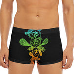 Seven Spiritual Chakras Print Men's Short Boxer Briefs