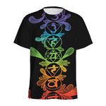 Seven Spiritual Chakras Print Men's Sports T-Shirt