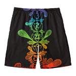 Seven Spiritual Chakras Print Men's Swim Trunks