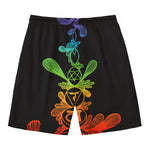 Seven Spiritual Chakras Print Men's Swim Trunks