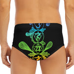 Seven Spiritual Chakras Print Men's Triangle Swim Briefs