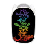 Seven Spiritual Chakras Print Mesh Laundry Hamper