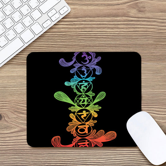 Seven Spiritual Chakras Print Mouse Pad