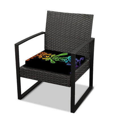 Seven Spiritual Chakras Print Outdoor Seat Cushion Cover