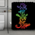 Seven Spiritual Chakras Print Polyester Shower Curtain