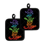 Seven Spiritual Chakras Print Pot Holders
