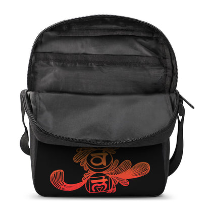 Seven Spiritual Chakras Print Rectangular Crossbody Bag