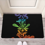 Seven Spiritual Chakras Print Rubber Doormat