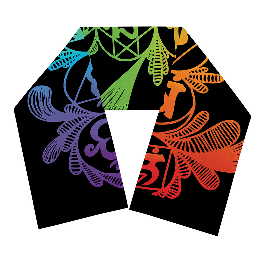 Seven Spiritual Chakras Print Scarf