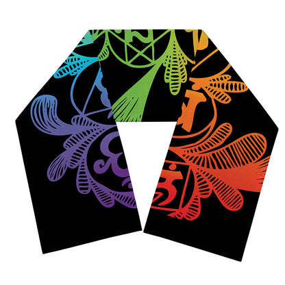 Seven Spiritual Chakras Print Scarf