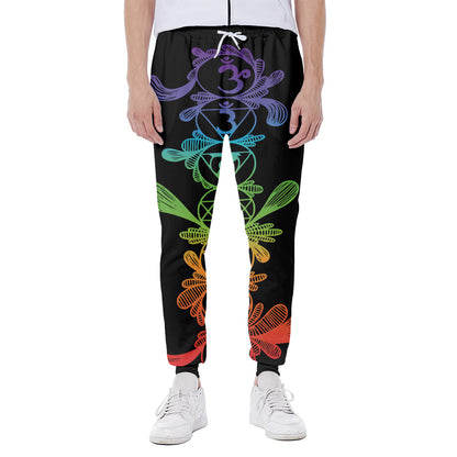 Seven Spiritual Chakras Print Scuba Joggers