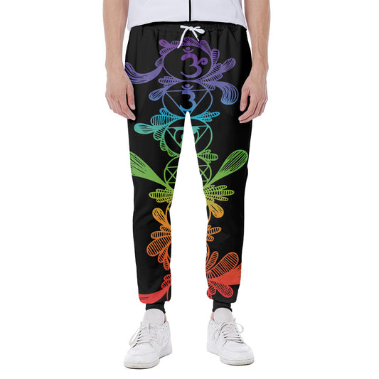 Seven Spiritual Chakras Print Scuba Joggers