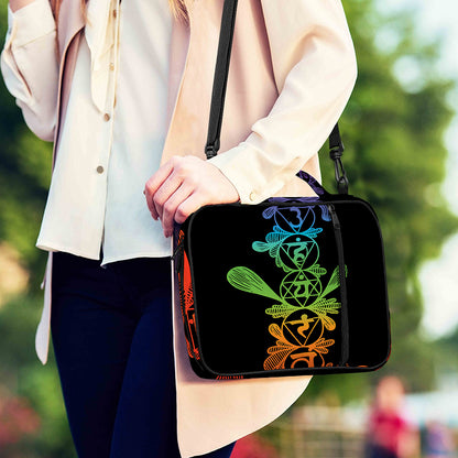 Seven Spiritual Chakras Print Shoulder Strap Bible Bag