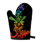Seven Spiritual Chakras Print Single Oven Mitt