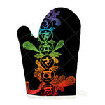 Seven Spiritual Chakras Print Single Oven Mitt