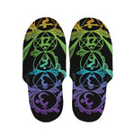 Seven Spiritual Chakras Print Slippers