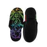 Seven Spiritual Chakras Print Slippers