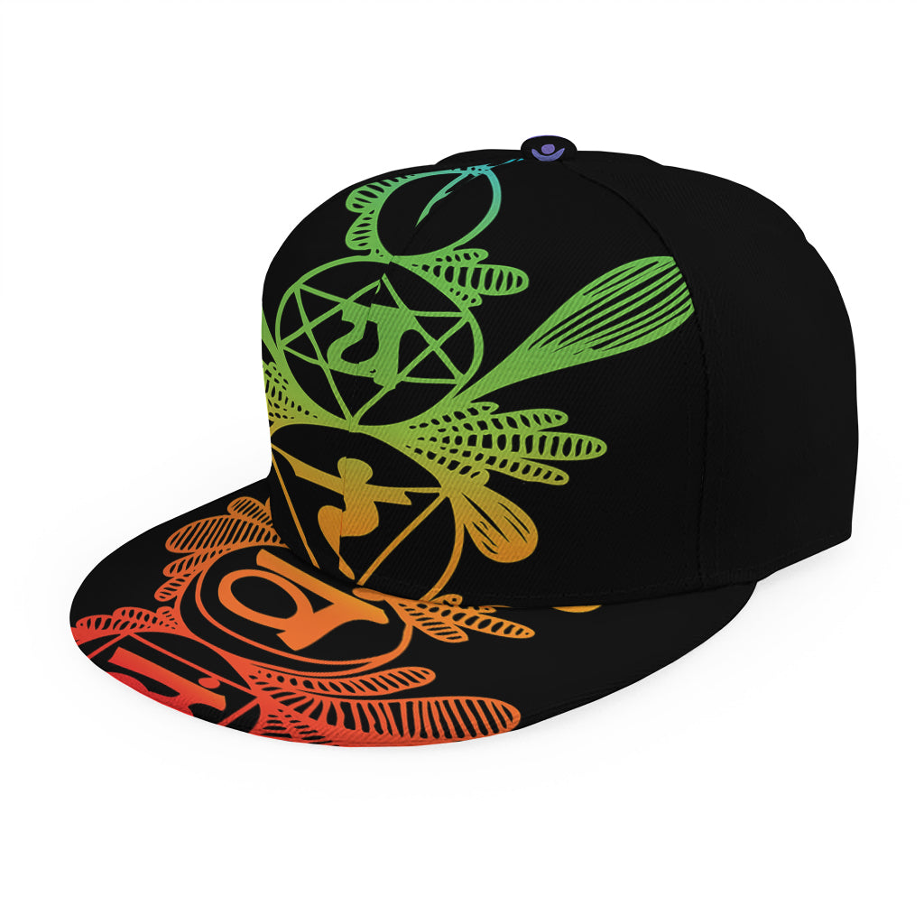 Seven Spiritual Chakras Print Snapback Cap