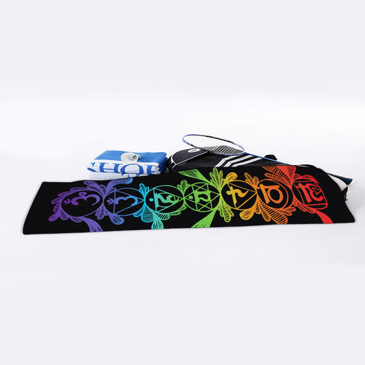Seven Spiritual Chakras Print Sports Towel