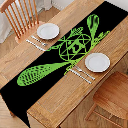 Seven Spiritual Chakras Print Table Runner