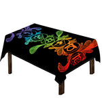 Seven Spiritual Chakras Print Tablecloth