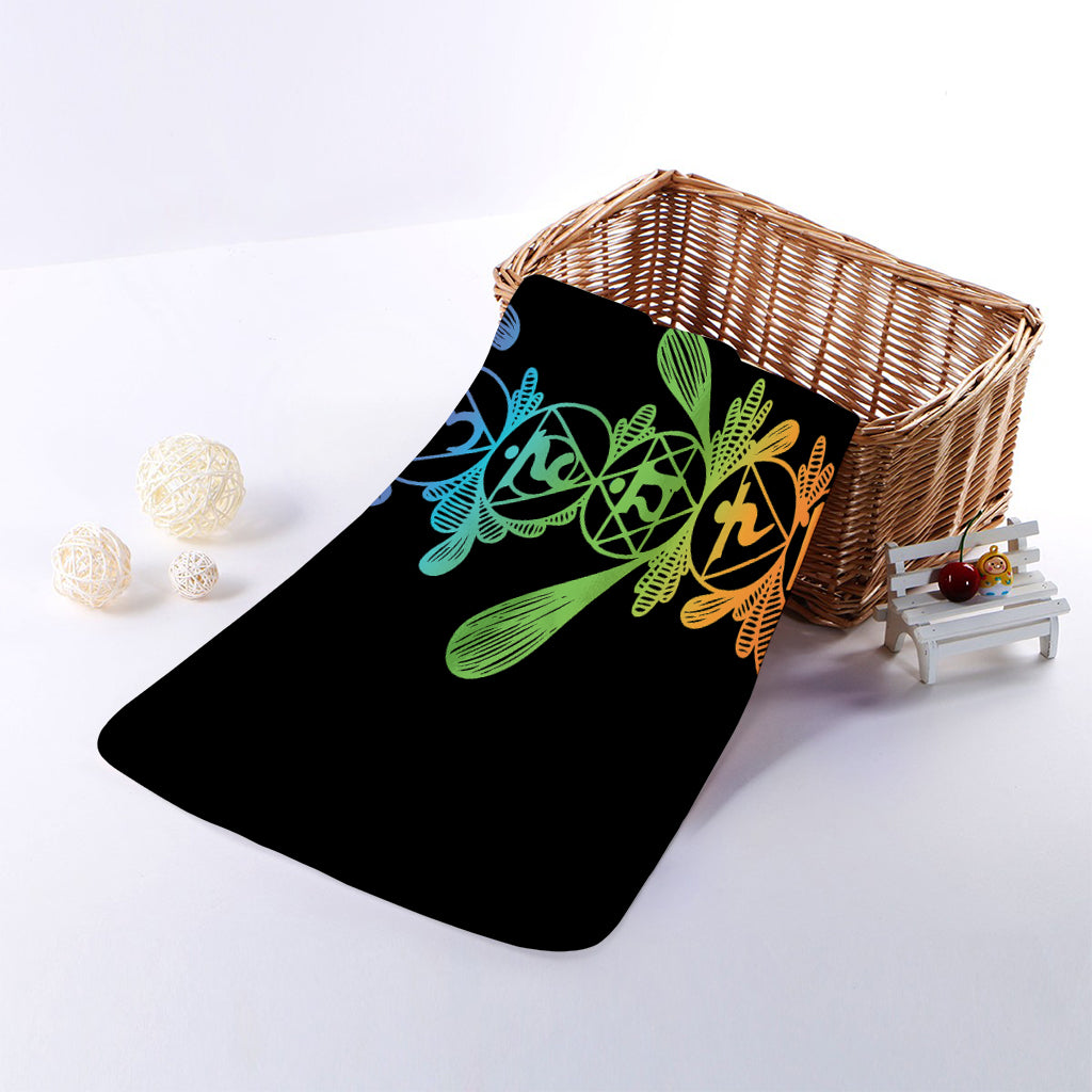 Seven Spiritual Chakras Print Towel