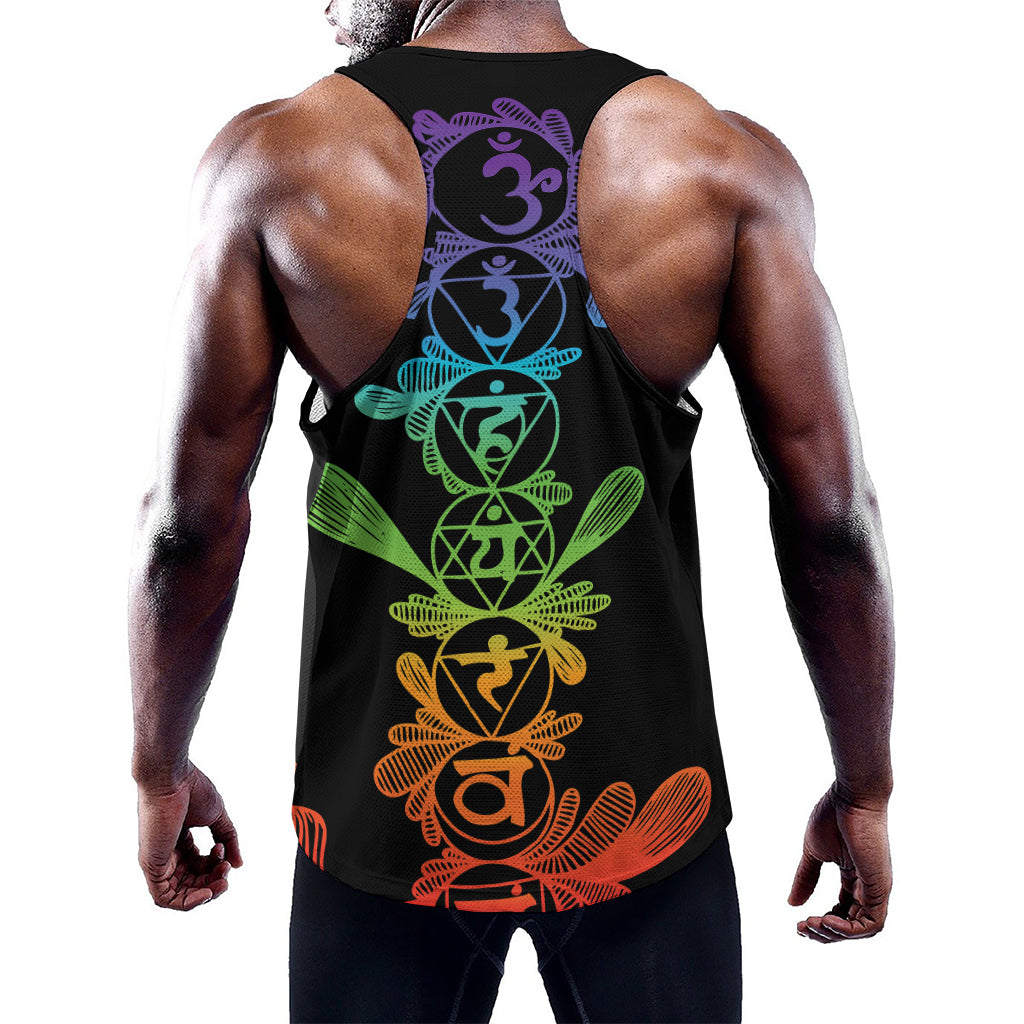 Seven Spiritual Chakras Print Training Tank Top