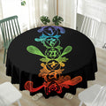 Seven Spiritual Chakras Print Waterproof Round Tablecloth